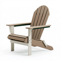 Fauteuil de jardin Adirondack 85 x 75 x 100 cm en plastique beige pliant